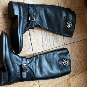 Tory Burch black riding boots